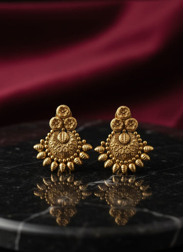 Golden Flower Earrings